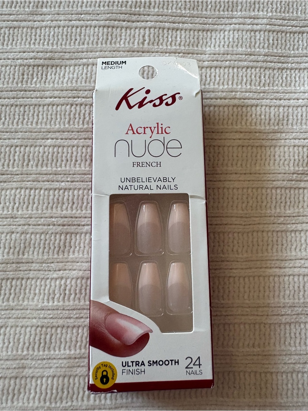 Kiss Acrylic Nude French Press-On Nails - Natural Nude